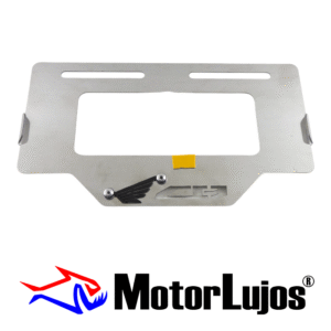 Portaplaca Cromo  "CB" + 3D NEGRO