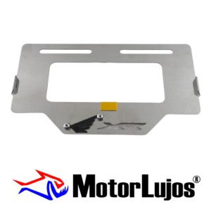 Portaplaca Cromo  "XR" + 3D NEGRO