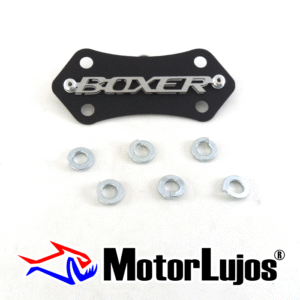 P. Acutrax Negro "BOXER"   + BUJE Y TORNILLO   + 3D CROMO