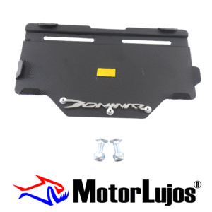 Portaplaca Negro "DOMINAR " CL-20 + TORNI  + 3D CROMO
