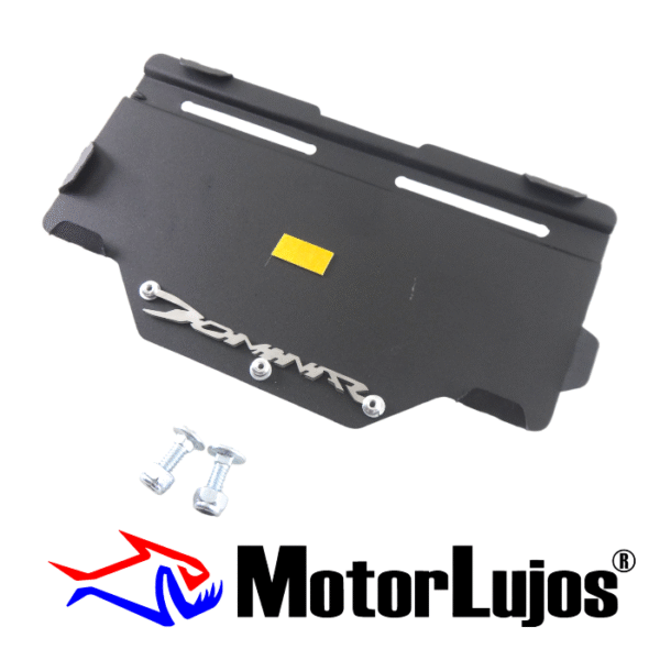 Portaplaca Negro "DOMINAR " CL-20 + TORNI  + 3D CROMO - Imagen 2