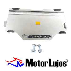 Portaplaca Cromo  "BOXER " CL-20 + TORNI  + 3D NEGRO