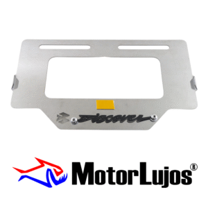 Portaplaca Cromo  "DISCOVER" + 3D NEGRO