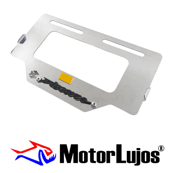 Portaplaca Cromo  "DISCOVER" + 3D NEGRO - Imagen 2