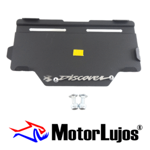 Portaplaca Negro "DISCOVER " CL-20 + TORNI  + 3D CROMO