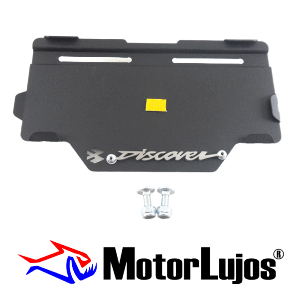 Portaplaca Negro "DISCOVER " CL-20 + TORNI  + 3D CROMO