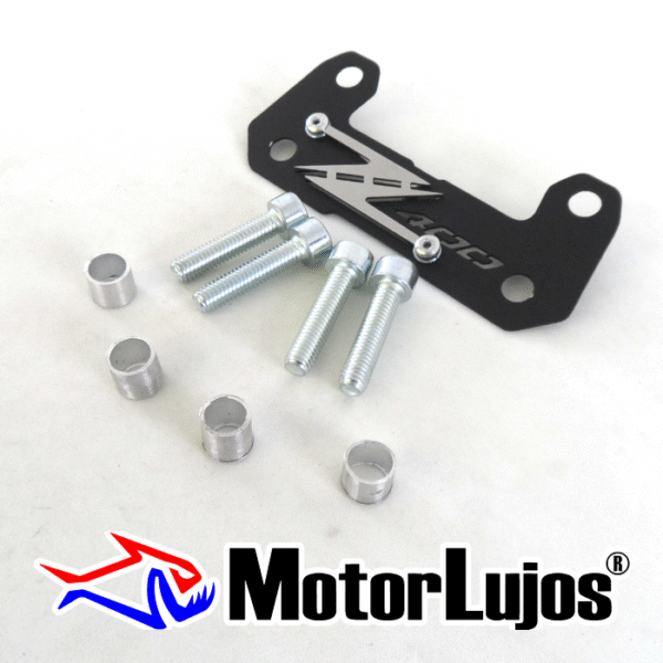 P. Acutrax Negro "Z 400"   + BUJE Y TORNILLO  + 3D CROMO - Imagen 2