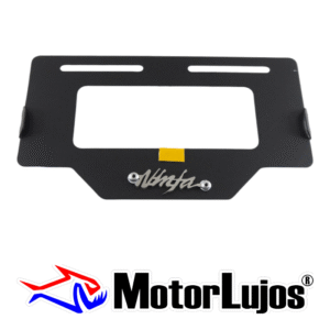 Portaplaca Negro "NINJA"  + 3D CROMO