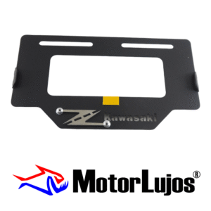 Portaplaca Negro "Z KAWASAKI"  + 3D CROMO