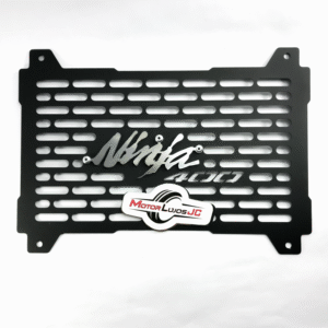 P. Radiador Negro "NINJA 400"   + 3D CROMO
