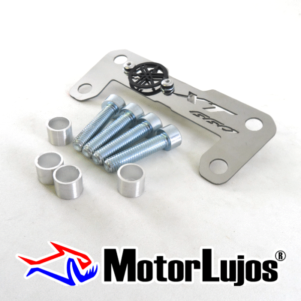 P. Acutrax Cromo "XT 600"  + BUJE Y TORNILLO + 3D NEGRO - Imagen 2