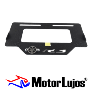 Portaplaca Negro "R3"  + 3D CROMO