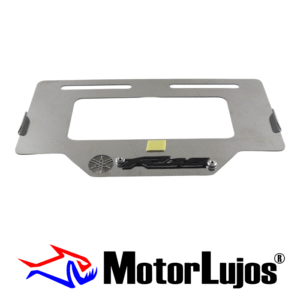 Portaplaca Cromo "R15" + 3D NEGRO