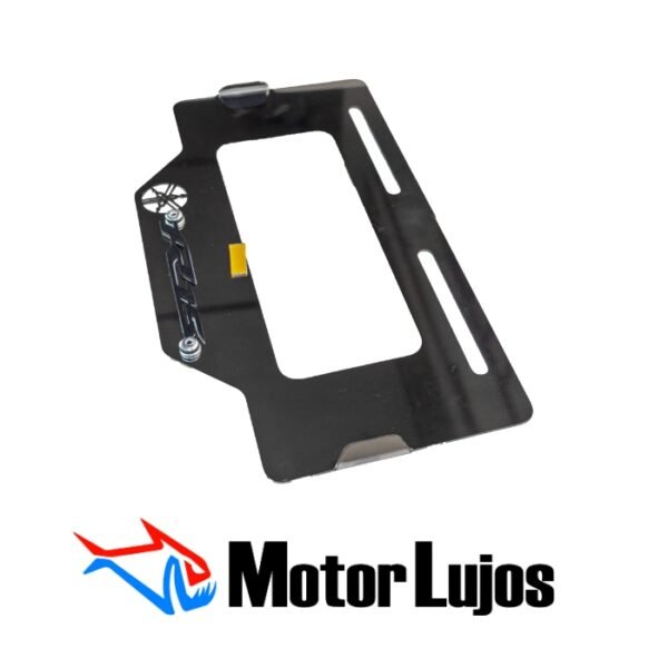 Portaplaca Cromo "R15" + 3D NEGRO - Imagen 3