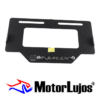Portaplaca Negro "NMAX"  + 3D CROMO