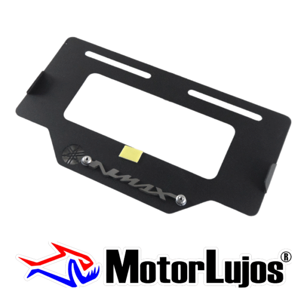 Portaplaca Negro "NMAX"  + 3D CROMO - Imagen 2