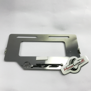 Portaplaca Cromo "XTZ" + 3D NEGRO