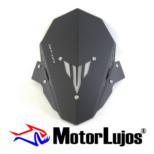 Cupula Negro "MT-09 Nueva"  + 3D GRIS + Bases