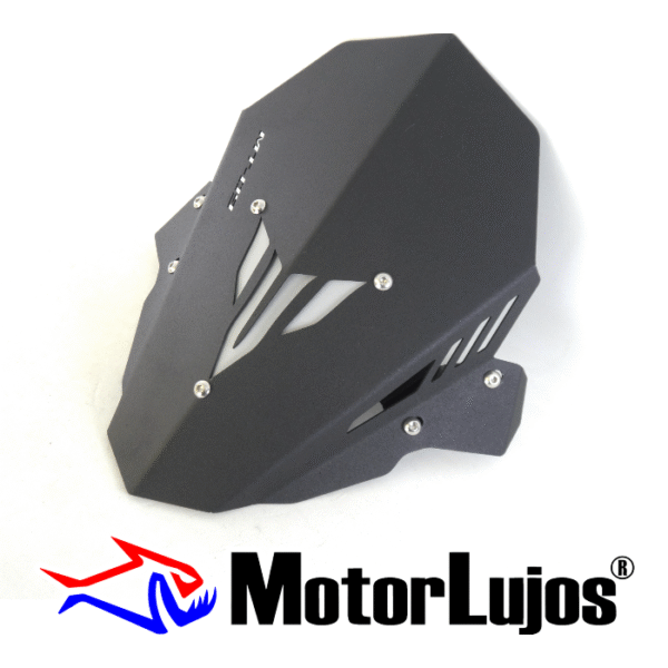 Cupula Negro "MT-09 Nueva"  + 3D GRIS + Bases - Imagen 2
