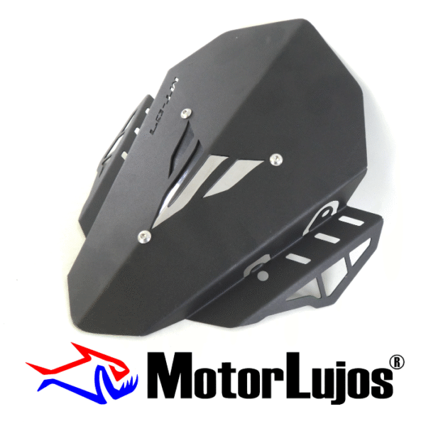 Cupula Negro "MT-07"  + 3D GRIS + Bases - Imagen 2