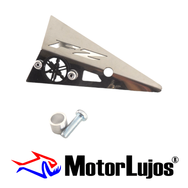 Lujo Lateral Exosto Cromo  "FZ-S 2.0" + 3D NEGRO - Imagen 2