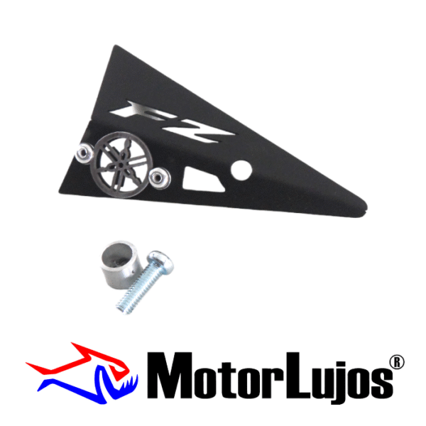 Lujo Lateral Exosto Negro "FZ-S 2.0"   + 3D CROMO - Imagen 2