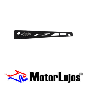 Lateral Guardacadena Negro  "FZ-S 2.0" + 3D CROMO