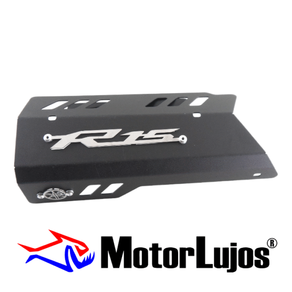P. Exosto Negro"R15 V3"   + 2 LOGOS 3D CROMO