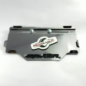 Portaplaca Cromo  "GIXXER " CL-20 + TORNI  + 3D NEGRO