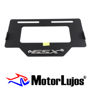 Portaplaca Negro "GSX"  + 3D CROMO