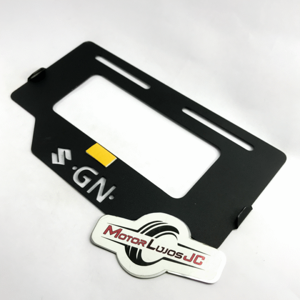 Portaplaca Negro "GN" - Imagen 4