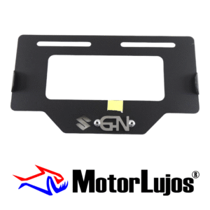 Portaplaca Negro "GN"  + 3D CROMO