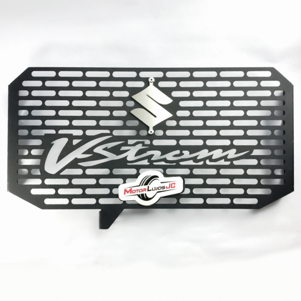 P. Radiador Negro "VSTROM"   + 3D CROMO