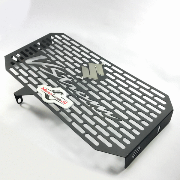 P. Radiador Negro "VSTROM"   + 3D CROMO - Imagen 3