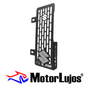 P. Radiador Negro "GIXXER 250"   + 3D CROMO