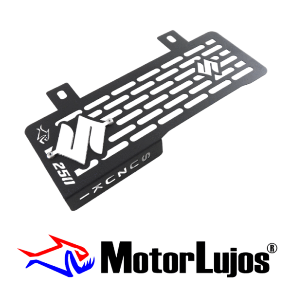 P. Radiador Negro "GIXXER 250"   + 3D CROMO - Imagen 2