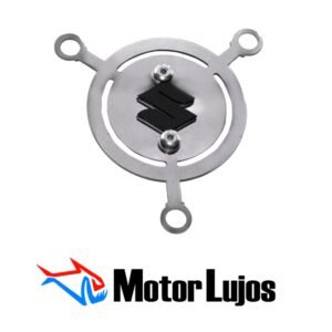 Tapa Filtro Aceite Cromo "GIXXER 250 V-STROM 250" + 3D NEGRO