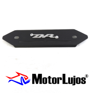 Platina Lateral Exosto Negro "DR"   + 3D CROMO