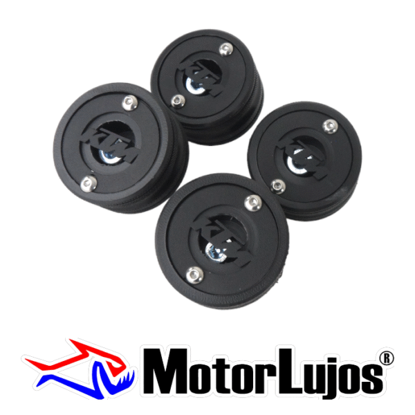 Juego Slider De Eje Negro x2 "KTM "  Trasero  + Tor