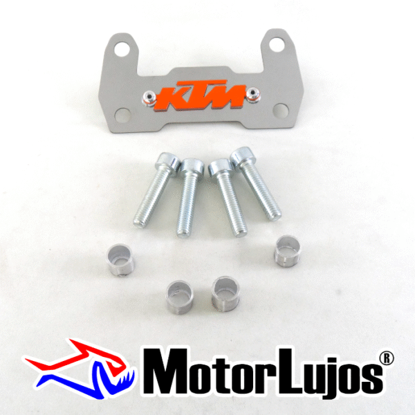 P. Acutrax Cromo "KTM" + BUJE Y TORNILLO + 3D NARANJA