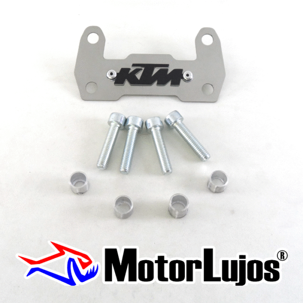P. Acutrax Cromo  "KTM" + BUJE Y TORNILLO + 3D NEGRO
