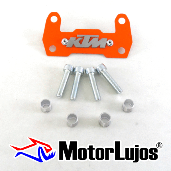 P. Acutrax Naranja "KTM" + BUJE Y TORNILLO  + 3D CROMO