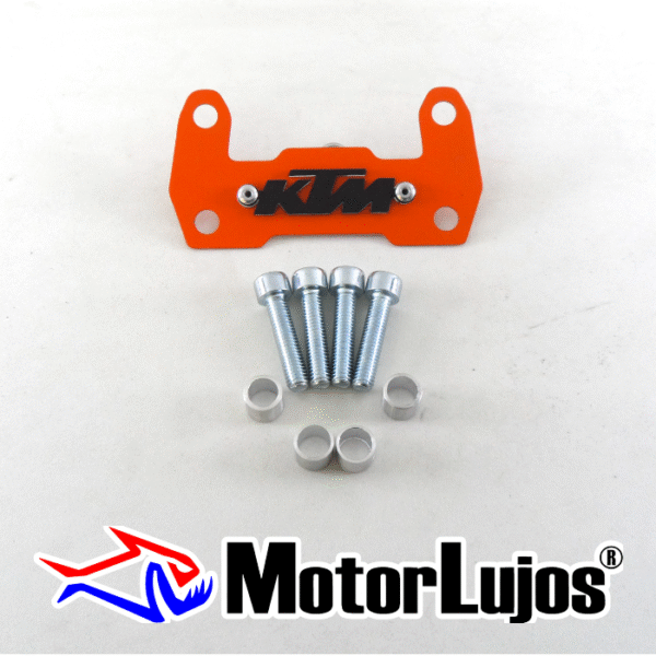 P. Acutrax Naranja "KTM" + BUJE Y TORNILLO  + 3D NEGRO