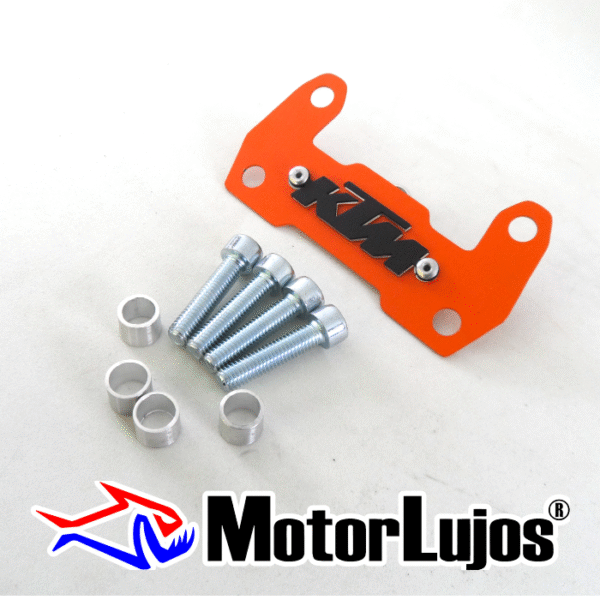P. Acutrax Naranja "KTM" + BUJE Y TORNILLO  + 3D NEGRO - Imagen 2