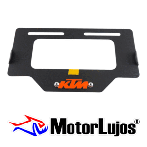 Portaplaca Negro "KTM" + 3D NARANJA