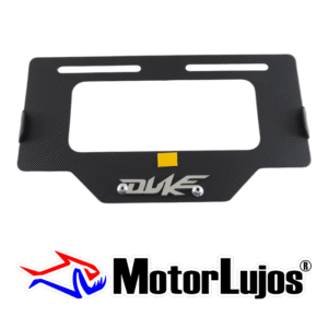 Portaplaca Negro "DUKE" + 3D CROMO