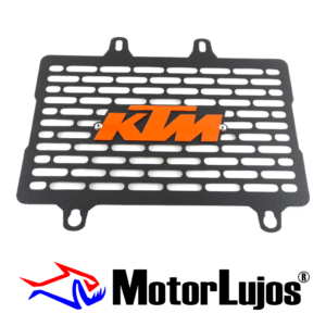 P. Radiador Negro "KTM NG" + 3D NARANJA