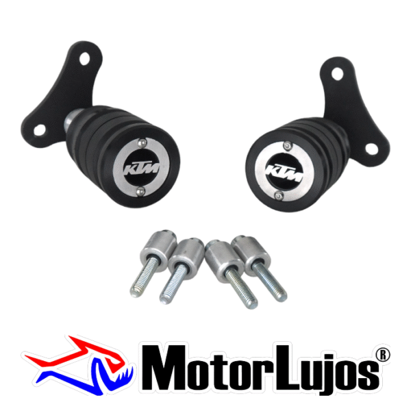 Juego Slider De Motor Cromo "KTM" - Imagen 2