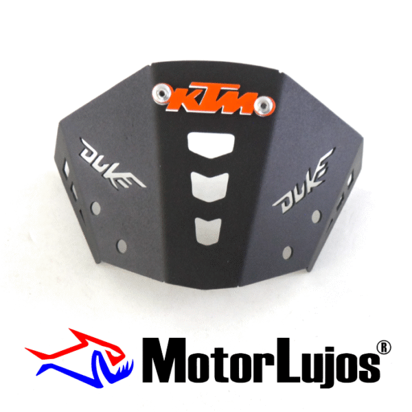 Cupula Negro  "KTM" + 3D NARANJA
