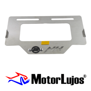 Portaplaca Cromo  "NK"+ 3D NEGRO